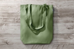 eco-friendly hemp tote bags in green