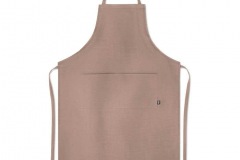 eco-friendly hemp apron in brown