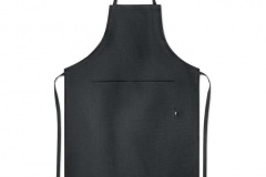 eco-friendly hemp apron in black