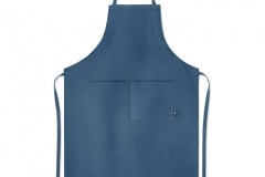 eco-friendly hemp apron in blue