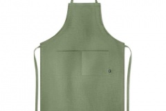 eco-friendly hemp apron in green